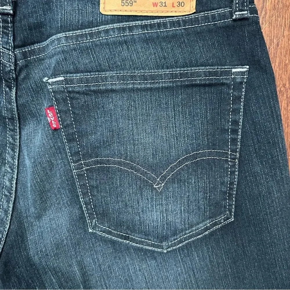Levi’s 559 Men's Blue Relaxed Straight Jeans, Size W31 L30